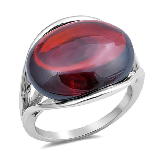 AWESOME GARNET 925 STERLING SILVER  RING SIZE 5-10 
